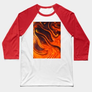 MAGMA LIQUID MARBLE DESIGN, PATTERN Baseball T-Shirt